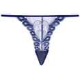 thumbnail image 1 of IUJSOY Lace Sexy Thongs Women's Embroidery Panties Transparent Low Rise Underwear Panty for Women, 1 of 2