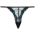 thumbnail image 1 of IUJSOY Lace Sexy Thongs Women's Embroidery Panties Transparent Low Rise Underwear Panty for Women, 1 of 2