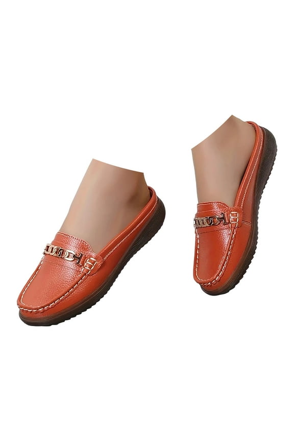 Loafers for Women Mules Flats Shoes Comfortable Dressy Backless Slides Slip on Walking Shoes