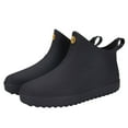 thumbnail image 1 of IUJSOY Men's Deck Boots Fishing Waterproof Rain Boots Slip on Rubber Ankle Booties Footwear, 1 of 9