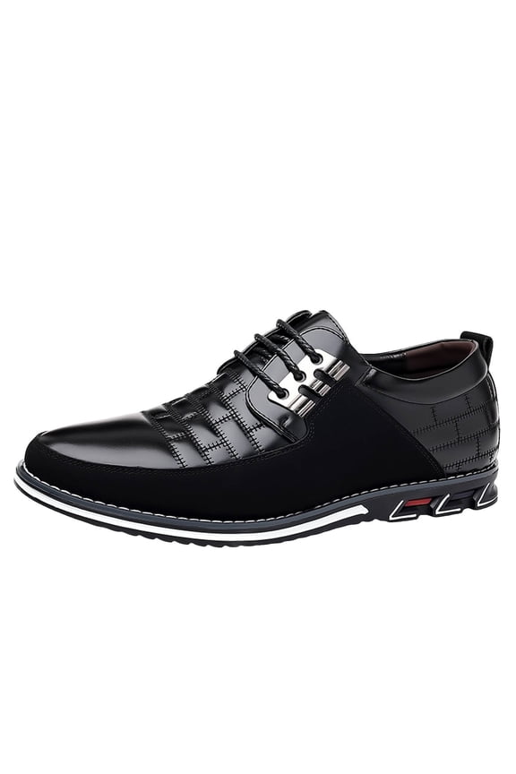 Men's Dress Shoes Comfort Business Casual Oxford Shoes Sneakers Derby Shoe Black 11