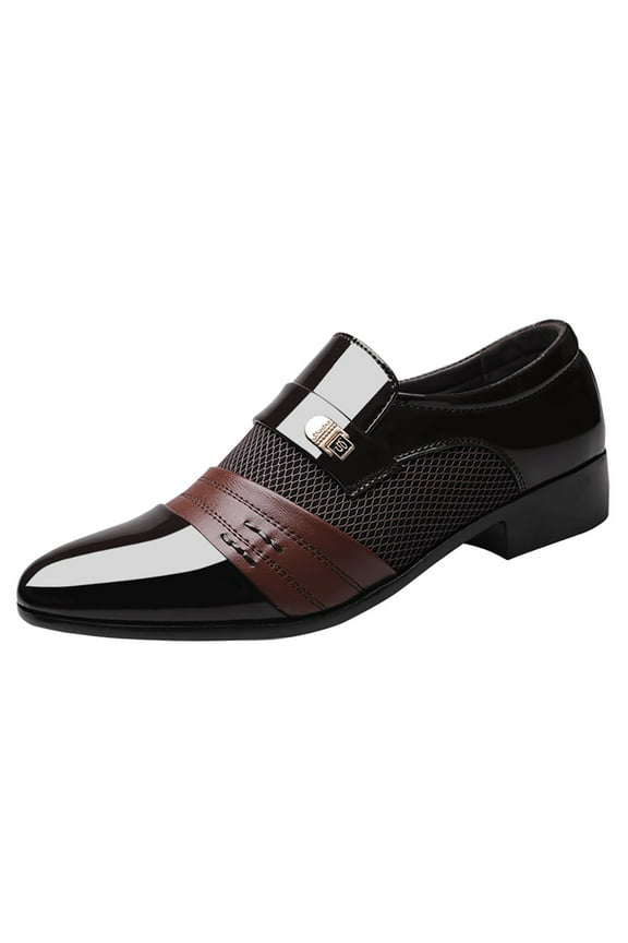 Men's Dress Shoes Comfort Soft Men Oxford Leather Fashion Dress Sneakers Business Casual Derby Shoes