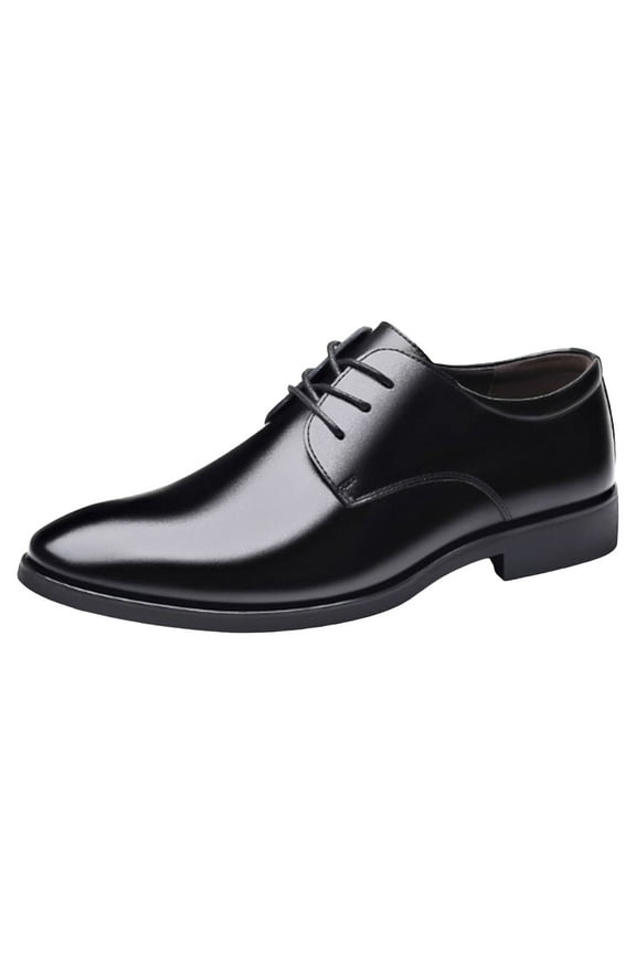 Mens Classic Dress Oxfords Modern Formal Lace up Shoes Pointed Toe Black 8