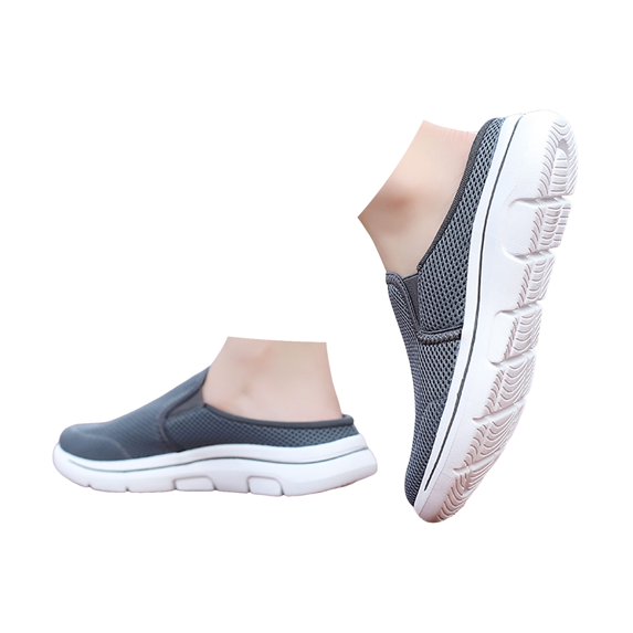 IUJSOY Mens Clogs Slip on Mesh Walking Shoes Lightweight Sneakers Comfortable Summer Outdoor Shoes