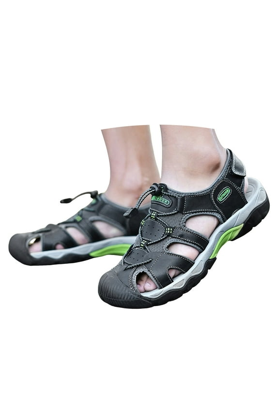 Mens Hiking Sandals Closed Toe Lightweight Athletic Water Shoes Casual Slingback Sandals