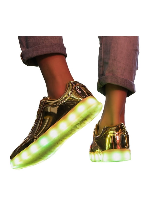 Mens Skate Shoes Boys USB Charging Light up Shoes Sports LED Shoes Dancing Sneakers