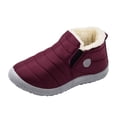 thumbnail image 1 of IUJSOY Mens Winter Snow Boots Water Resistant Warm Furry Lined Ankle Booties Outdoor Trekking Boot, 1 of 8