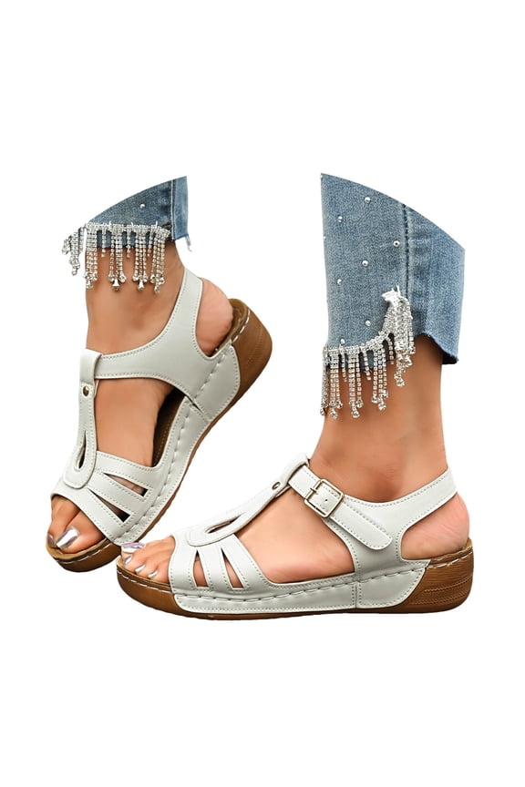 Orhopedic Shoes for Women Platform Sandals Arch Support Wedge Sandals Slingback Walking Shoes