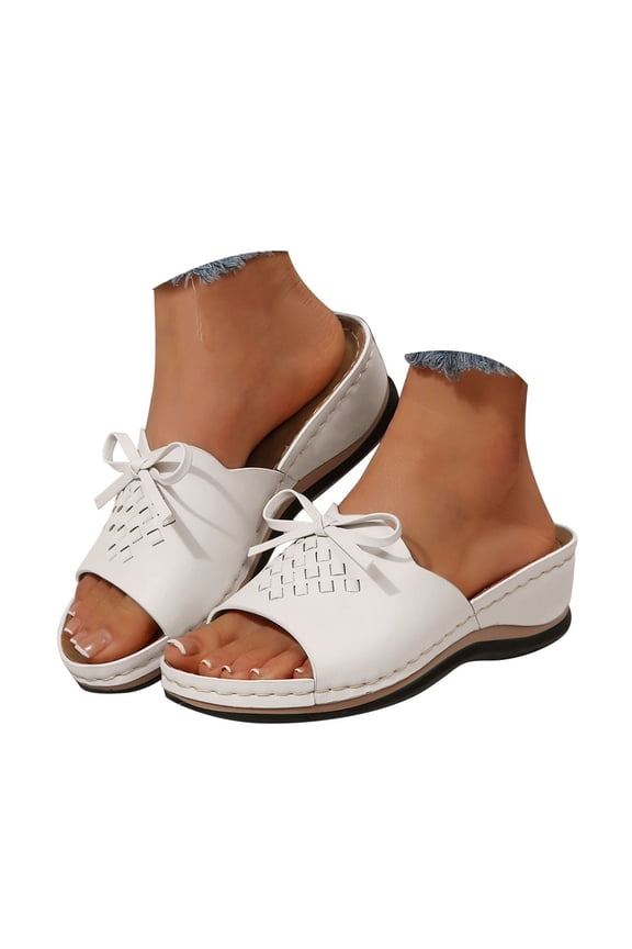 Orthotic Sandals for Women 2025 Comfortable Walking Shoes Open Toe Slingback Slip on Sandals
