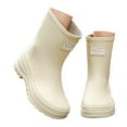 thumbnail image 1 of IUJSOY Rain Boots Women Waterproof Garden Shoes Wide Calf Non-Slip Work Shoes Chelsea Boots, 1 of 9