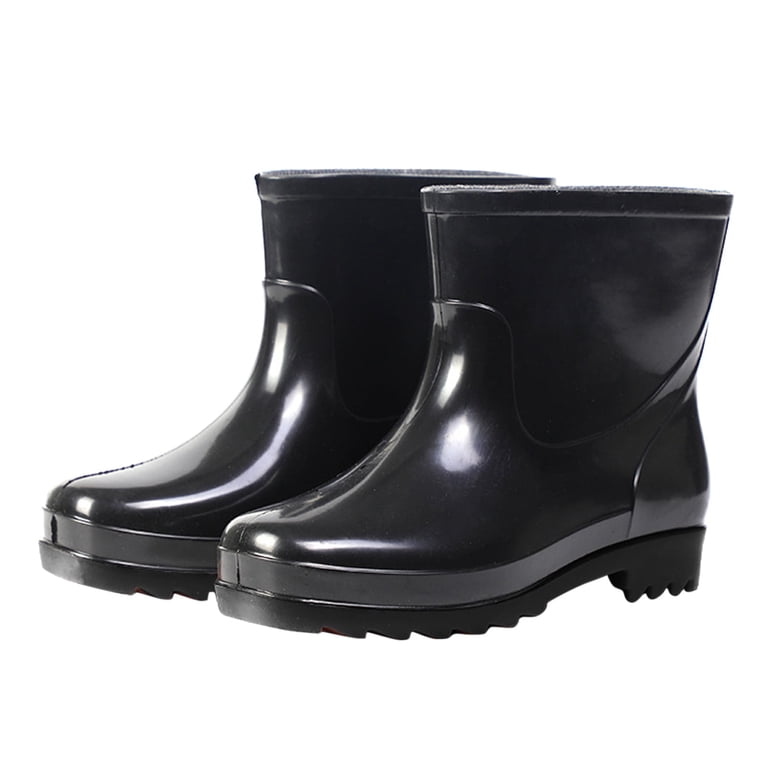 IUJSOY Rain Boots for Men Waterproof Rubber Boots Mud Boot  display picture 1