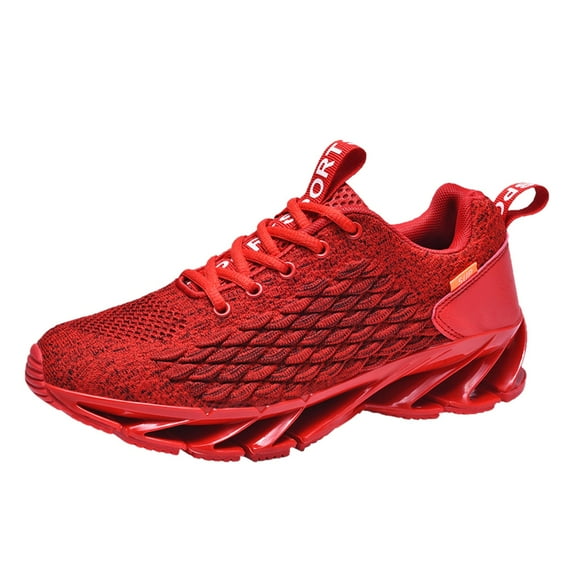 IUJSOY Running Shoes for Men Breathable Mesh Fashion Sneakers Blade Non Slip Athletic Walking Shoes