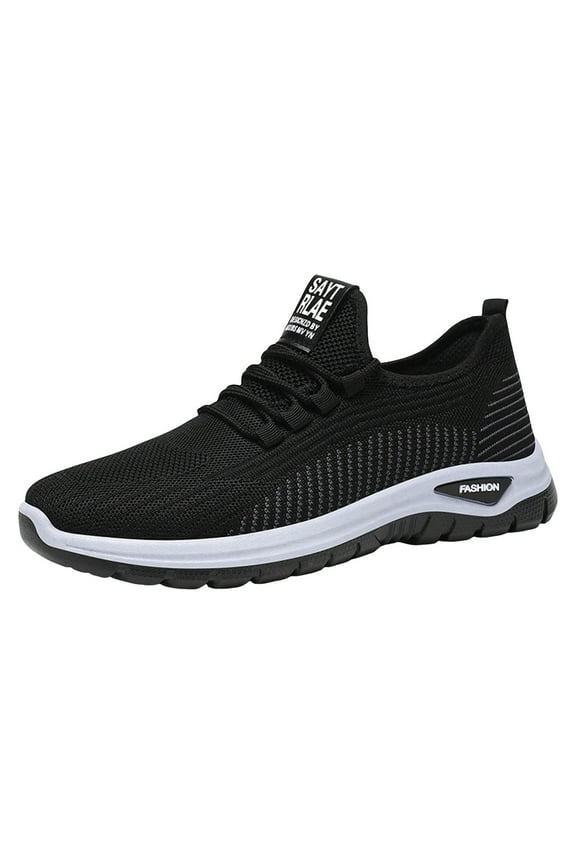 Running Sneakers for Men Lace up Athletic Soft Shoes for Gym Lightweight Tennis Shoes