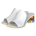 thumbnail image 1 of Mostsola Sandals for Women 2025 Elegant Jewelry Heeled Pumps Shoes Slip on Open Toe Dress Shoes, 1 of 8