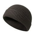 thumbnail image 1 of IUJSOY Short Fisherman Beanie Hats for Men Women Knit Skull Cap Warm Trendy Winter Hats, 1 of 5