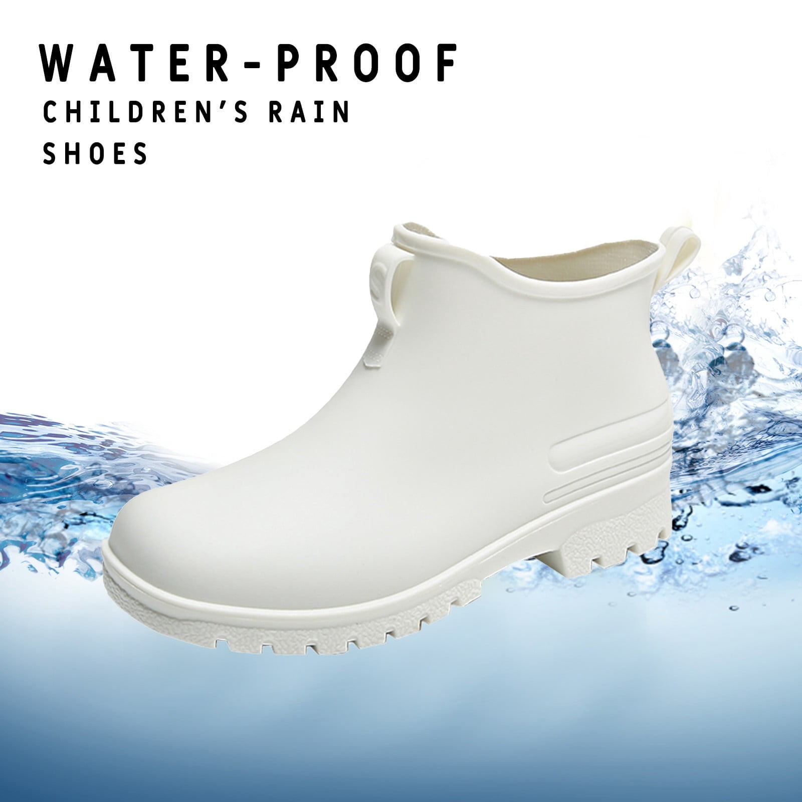 IUJSOY Short Rain Boots Women Fashion Waterproof Chelsea Boots for Women Outdoor Mud Garden Shoes