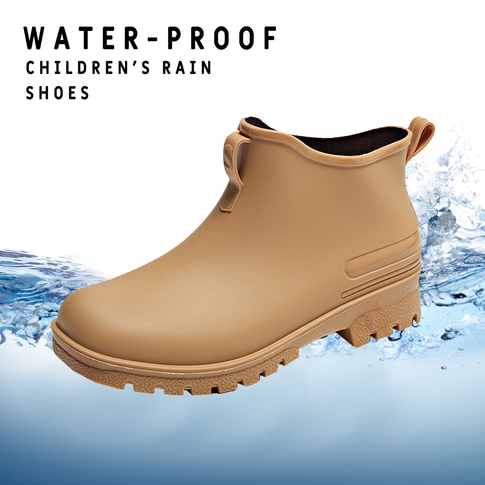 IUJSOY Short Rain Boots Women Fashion Waterproof Chelsea Boots for Women Outdoor Mud Garden Shoes