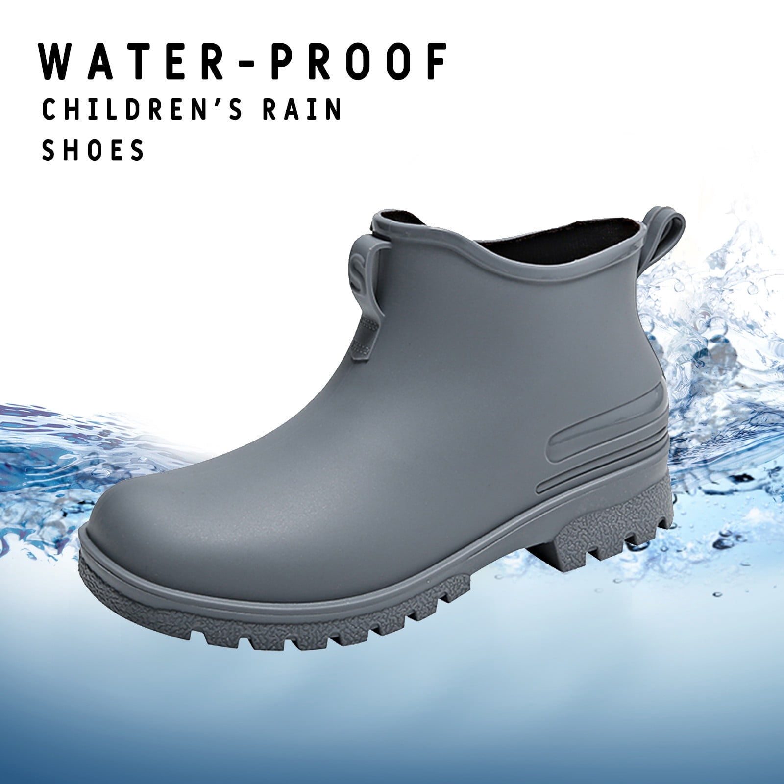 IUJSOY Short Rain Boots Women Fashion Waterproof Chelsea Boots for Women Outdoor Mud Garden Shoes