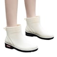 thumbnail image 1 of IUJSOY Short Rain Boots for Women Lightweight Waterproof Garden Shoes Anti-Slip Chelsea Womens Boots, 1 of 3