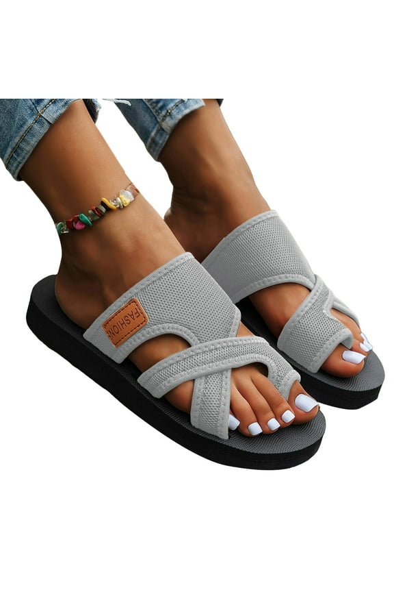 Slides for Women Platform Sandals Mesh Flip Flops Casual Summer Quick Dry Water Beach Shoes