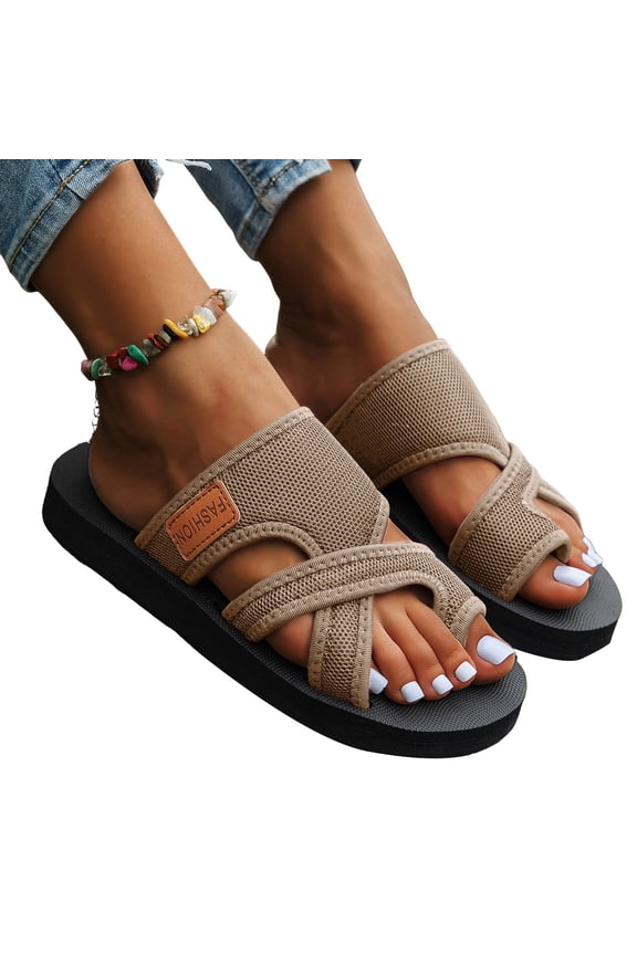 Slides for Women Platform Sandals Mesh Flip Flops Casual Summer Quick Dry Water Beach Shoes