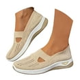 thumbnail image 1 of IUJSOY Slip on Walking Shoes Women Breathable Mesh Low Top Sneakers Soft Sole Arch Support, 1 of 4