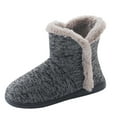 thumbnail image 1 of IUJSOY Slippers Boots for Men Soft Winter Warm Memory Foam Indoor House Slipper Shoes Gray 9, 1 of 5