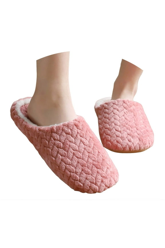 Slippers for Women Fuzzy Soft Lightweight Memory Foam Indoor House Shoes Slip on Slides