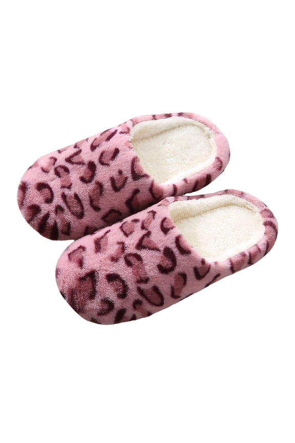 Mostsola Slippers for Women Leopard Print Bedroom Indoor Slip on Shoes Floor Socks House Slippers