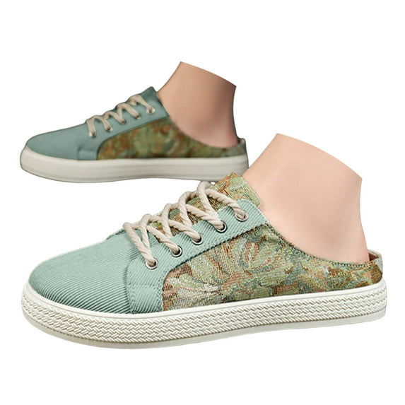 IUJSOY Sneakers for Men Fashion Slip on Flats Shoes Lace up Walking Shoes Casual Beach Shoes