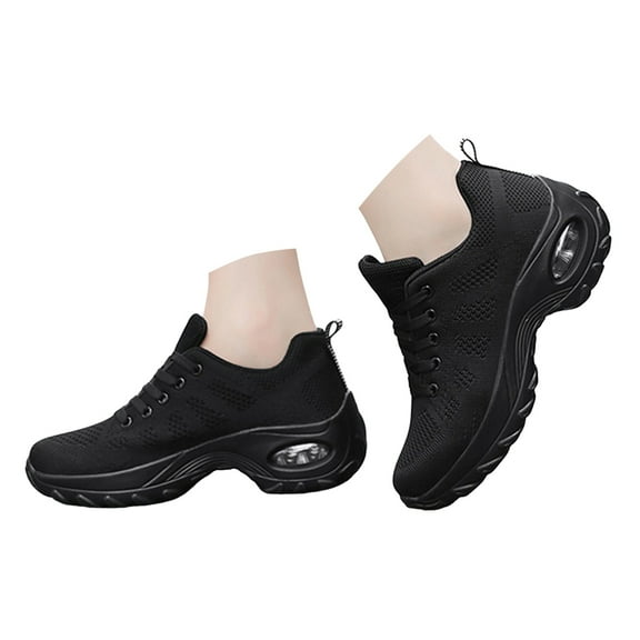 IUJSOY Sneakers for Women Arch Support Mesh Running Shoes Lace up Air Cushion Athletic Shoes