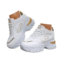 IUJSOY Sneakers for Women Lace up Platform Tennis Shoes Fashion Athletic Shoes Chunky Walking Shoes