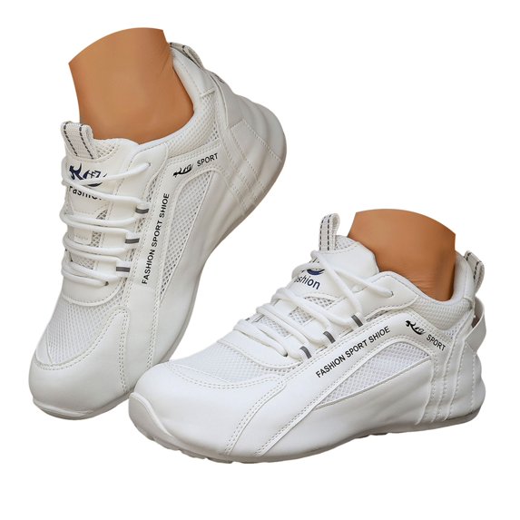 IUJSOY Sneakers for Women Mesh Athletic Shoes Lace up Running Shoes Casual Fashion Sneakers
