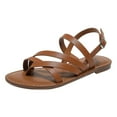 thumbnail image 1 of IUJSOY Strappy Flat Sandals for Women Adjustable Casual Fisherman Sandal Slingback Gladiator Sandals, 1 of 9