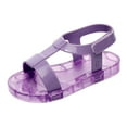 thumbnail image 1 of IUJSOY Toddler Girls Boys Jelly Shoes Beach Water Shoes for Kids Open Toe Slingback Flats Shoes, 1 of 9