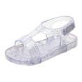 thumbnail image 1 of IUJSOY Toddler Girls Boys Jelly Shoes Beach Water Shoes for Kids Open Toe Slingback Flats Shoes, 1 of 9