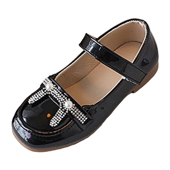 IUJSOY Toddler Little Girls Ballet Shoes Flats Mary Jane Princess Dress Shoes Wedding Flower Shoes