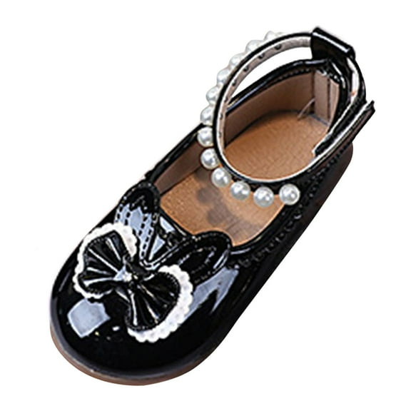 IUJSOY Toddler Little Girls Cute Bowknot Flats Mary Jane Princess Dress Shoes Wedding Flower Shoes