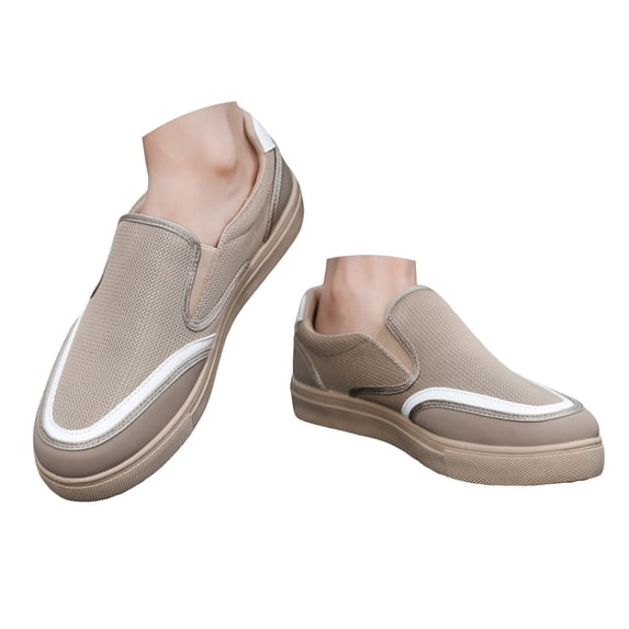 IUJSOY Walking Shoes for Men Slip on Athletic Shoes Casual Mesh Tennis Shoes Flats Sneakers