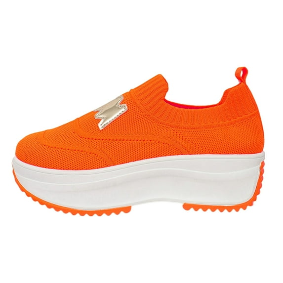IUJSOY Walking Shoes for Women Slip on Mesh Nurse Shoes Platform Lightweight Sock Sneakers