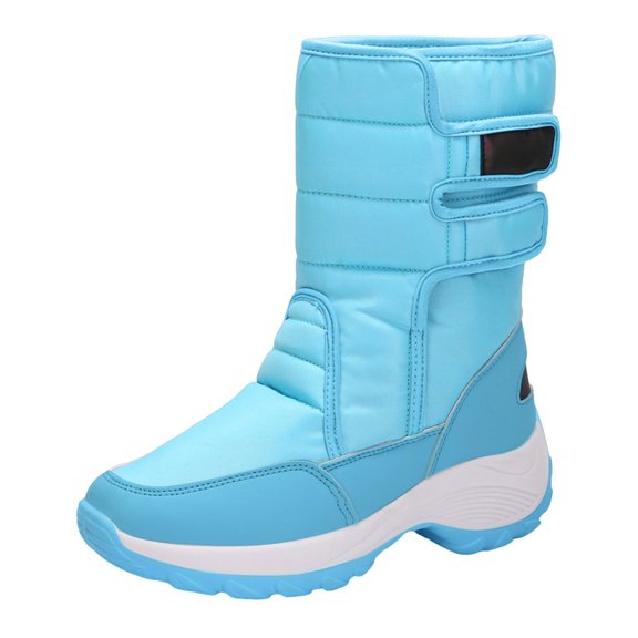 IUJSOY Winter Plush Thickened Warm Snow Boots for Women Platform Anti Slip Waterproof Shoes
