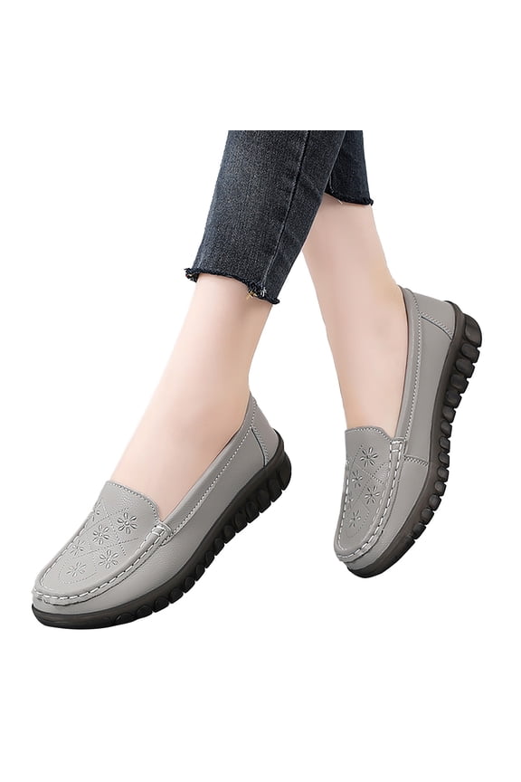 Women Penny Loafer Casual Comfort Hollow out Slip on Shoes Walking Flat Driving Shoes