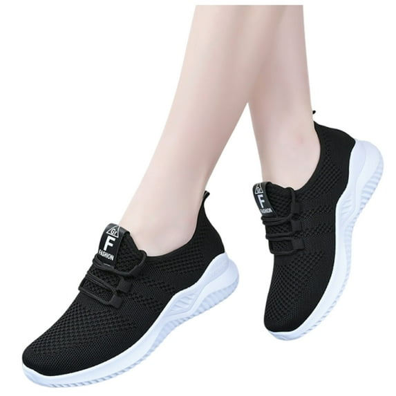 IUJSOY Women Sneakers Slip on Walking Running Shoes Breathable Mesh Gym Shoes Non Slip Workout Shoes