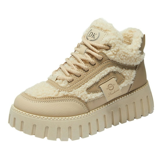 IUJSOY Women's Platform Sneakers Low Top Lace up Casual Fashion Walking Skate Shoes for Women