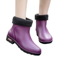 thumbnail image 1 of IUJSOY Women's Rain Boots with Warm Plush Lining Chelsea Boots Women Waterproof Rubber Boots, 1 of 6