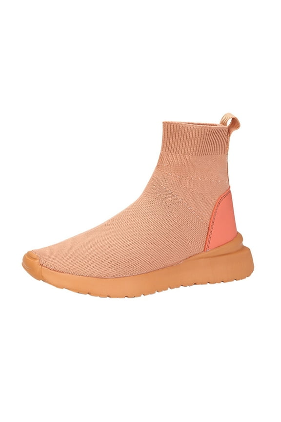 Women's Slip on Shoes Lightweight High Top Sock Sneakers Comfortable Gym Walking Shoes