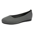 thumbnail image 1 of IUJSOY Womens Ballet Flat Shoes Comfortable Breathable Mesh Knit Pointed Toe Slip on Dress Shoes, 1 of 8