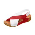 thumbnail image 1 of IUJSOY Womens Criss Cross Platform Wedge Sandals Open Toe Heels Sandals for Casual Summer Slide Shoe, 1 of 6