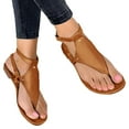 thumbnail image 1 of IUJSOY Womens Gladiator Sandals Flip Flops for Women Strappy Beach Shoes Lightweight Flats, 1 of 8