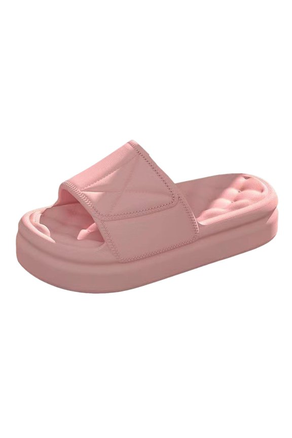 Womens Men's House Slippers Soft Thick Sole Shower Slides Open Toe Bathroom Sandals